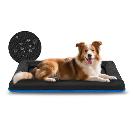 Tapete para jaula de perro para jaula de 36 inch, tapete resistente al agua de oxford ripstop 900D para perros grandes de hasta 70 lbs, cama para exteriores fácil de limpiar para auto, camping y viaje, gris