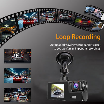 1080P Dual Dash Camera for Car Front and Inside Dashcam Car Security Video Recorder,170°Wide Angle Vehicle Cam,WDR,G-Sensor,Loop Recording,Night Vision (Dual Dash Cam Without Card)