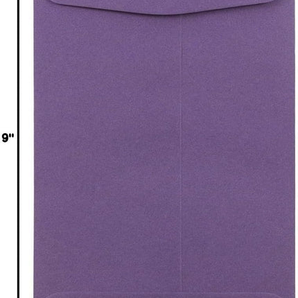 JAM PAPER 6 x 9 Open End Catalog Premium Envelopes - Dark Purple - 25/Pack