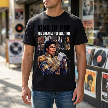 Music Legend Graphic T-Shirt | Vintage Pop Icon Tribute Tee | Greatest Entertainer Fan Gift | Retro Concert Style Fan Apparel
