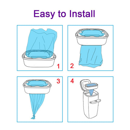 12 Pack Cat Litter Refill Bags Cartridge Compatible with Genie Cat Litter Standard and Plus Pails