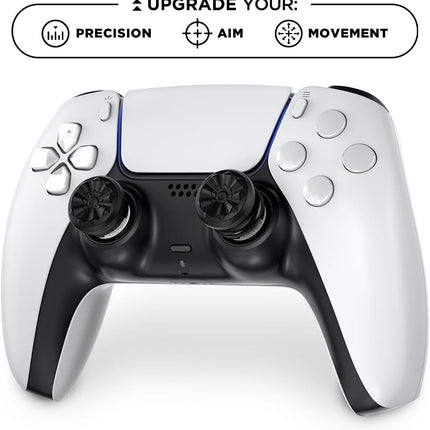 KontrolFreek Aim Boost Kit for PlayStation 5 (PS5) and PlayStation 4 (PS4) Controller | Includes Performance Thumbsticks and Precision Rings | Black Galaxy Edition
