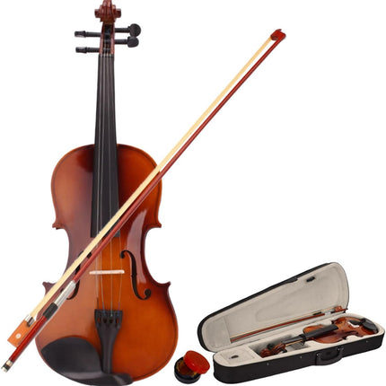 4/4 Beginner Violin for Adults, Complete Full Size Pink Violin Kit