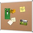 Cork Bulletin Board, 48 x 36, Natural, Oak Frame