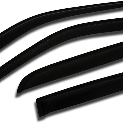 Outside Mount Car Window Rain Guards Compatible with BMW X6 / X6M (F16) 2015-2019 | Tape-On | Rain Shields Window Visor Window Deflectors | Dark Smoke, 4 Pcs Set, WV2M-899