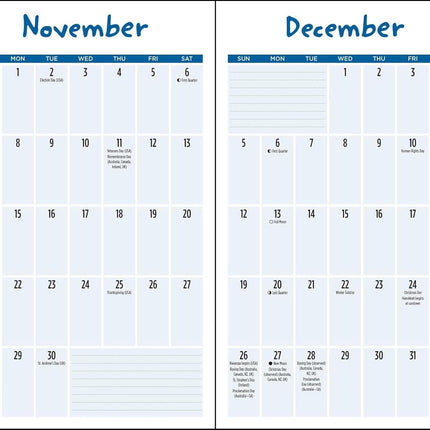 Thoughts of Dog 2027 Monthly/Weekly Planner Calendar