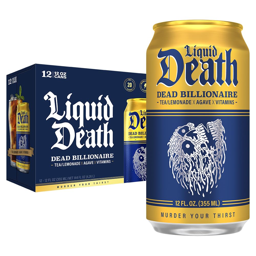 Black Tea Lemonade Iced Tea, Less Sugar, 12 fl oz, Pack of 12