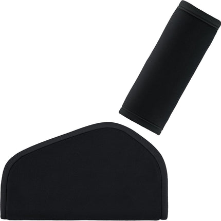 COOLBEBE Kids Seat Straps Cover Pad, Child Shoulder & Belly Comfort Cushion Set, Universal Seat Strap Cover for Booster, Strollers, High Chairs, Black