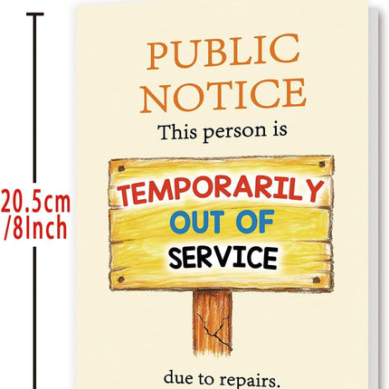 YiKaLus Funny Get Well Soon Card, Humorous Speedy Surgery Recovery Cards for Women Men, Get Well Gifts for Friends Coworker