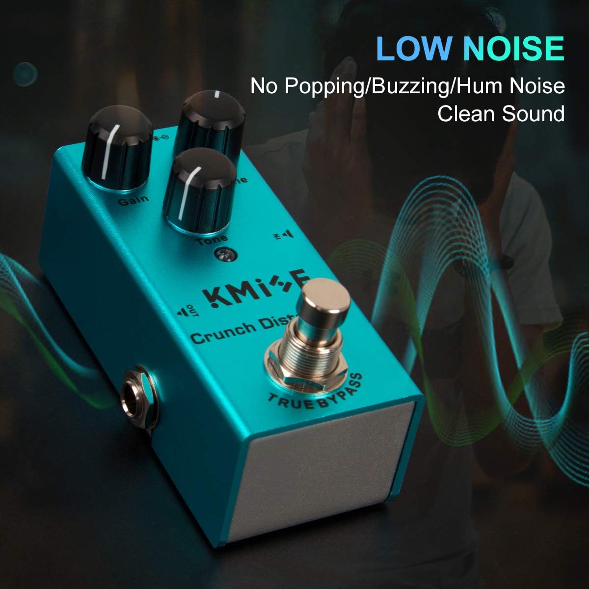 Crunch Distortion Electric Guitar Effects Pedal Mini Single Type DC 9V True Bypass - photo 3