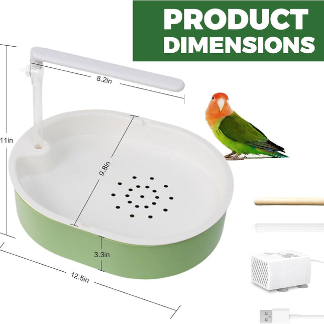 Bird Bathtub and Shower for Cage