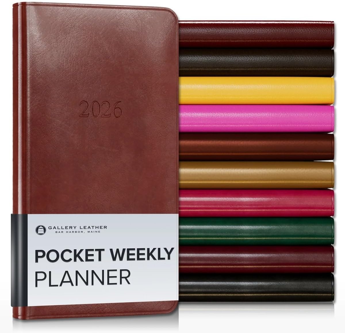 Pocket Weekly Monthly Planner 2025-2026 - Acadia Tan