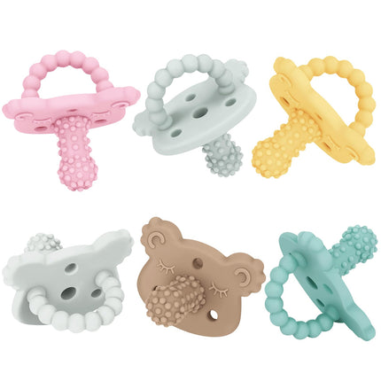 Teething Pacifier, Baby Soothes Sore Gums, BPA Free Freezable