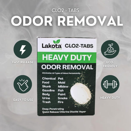 Kit desodorizante con nebulizador de dióxido de cloro de alta resistencia, eliminador de olores de fuerza profesional para auto, hogar, RV, habitación y garaje. Ambientador y desodorizante Scent Bomb. Kit fácil de usar