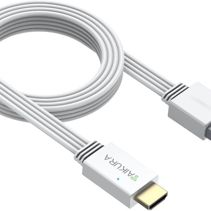 Wii to HDMI Adapter and Converter in White for Wii with Built-in Cable Plug and Play Supports All Wii Display Modes Digital HDMI Output with Zero Loss for Full HD 1080P TV, Monitor, Projector