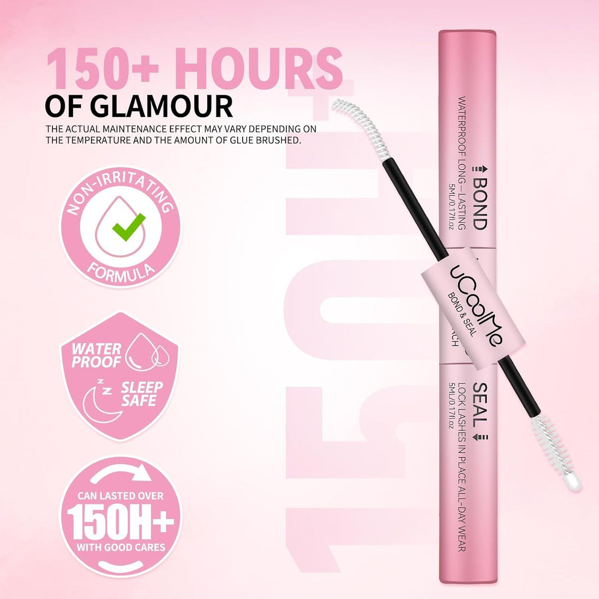 Lash Bond and Seal Waterproof for Lash Clusters 144Hours New Upgrade Leak-Proof Cap Upgraded Airtight - photo 3