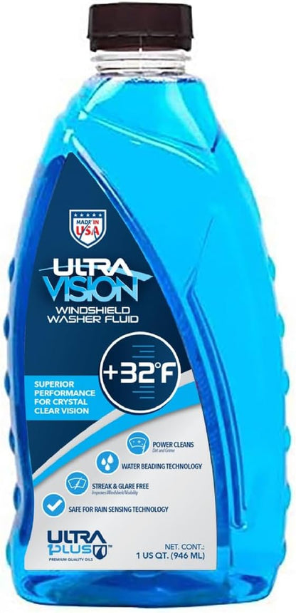 Windshield Washer Fluid - Advanced Formula for Car Windshield Wiper Fluid Crystal-Clear Vision in Weather Conditions