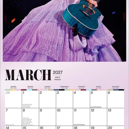 Taylor Swift OFFICIAL | 2027 12 x 24 Inch (Hanging) Monthly Square Wall Calendar | Plato | Music Pop Singer Songwriter Celebrity