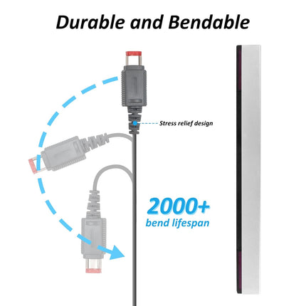Motion Sensor Bar for Wii - Wired USB Sensor Bar Replacement for Nintendo Wii and Wii U Console - Game Accessories for Wii, Wii U