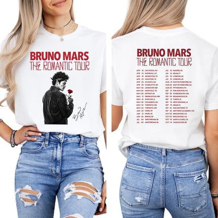 Bruno The Romantic Tour 2026 Shirt,New Edition Tshirt Tour 2026, Vintage Concert Style Tee, Best Friend Matching Outfit