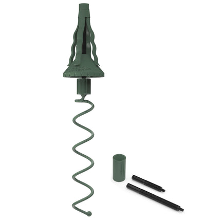 Twist-on Christmas Tree Topper Holder, Universal Fit Most Base Types, Green
