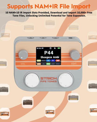 Pocket Multi-Effects Processor for Guitar and Bass with 10 Effect Modules 125 Effects 40s Looper 100 - photo 3