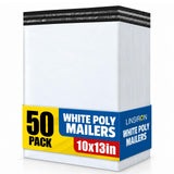 Poly Mailers 10x13 Inch 50 Pcs, Large Shipping Bags for Clothing