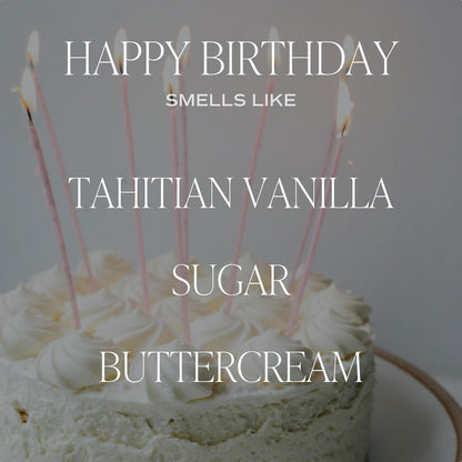 Happy Birthday Soy Candle - Vanilla Sugar & Buttercream Sweet Scented Happy Birthday Candle Gift for - photo 5