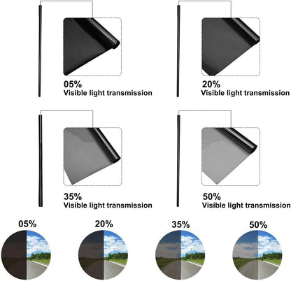 Car Window Tint Film - 5% 20% 35% 50% VLT Options - photo 2