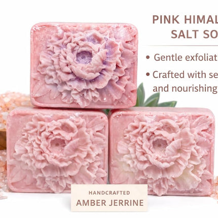 Pink Himalayan Salt Soap Bar – Handcrafted Cold Process Bath Soap