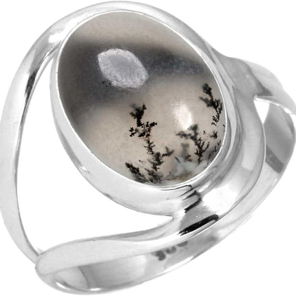 Natural Gemstone Ring For Women Pearl, Tiger Eye, Lapis, Crystal Oval Boho Genuine 925 Sterling Silver Handmade Jewelry