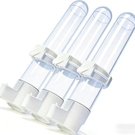 Automatic Bird Water Dispenser Cage Hanging Water Feeder with Anti-Spill Design for Parakeet Canary Small Parrot Lovebirds (3PCS 120ml Water Dispenser)