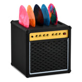 Guitar Pick Holder Box, Mini Amp Speaker Shaped with 5 Picks