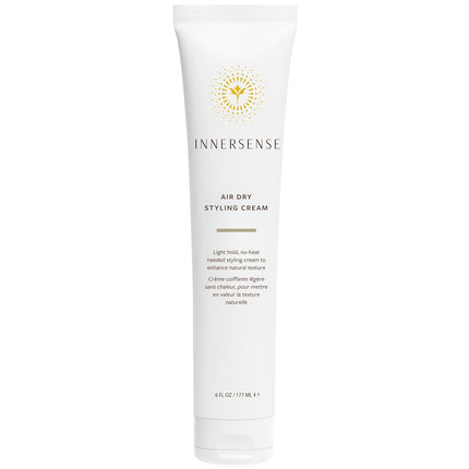 INNERSENSE Organic Beauty - Air Dry Styling Cream | Light-Hold, Reduce Frizz, Weightless Finish | Non-Toxic, Cruelty-Free, Clean Haircare (6 oz | 177 ml)