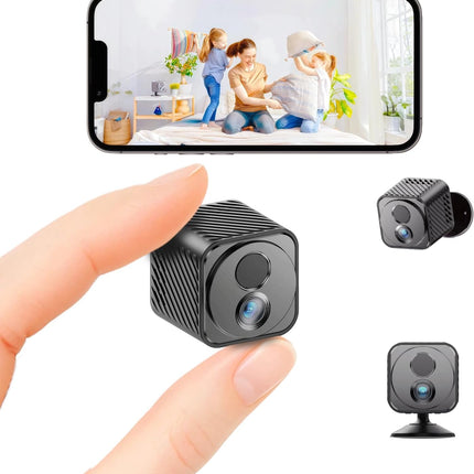 Upgraded Mini Camera 30-Day Battery Life, Wireless Hidden Camera 1080P HD with AI Motion Detection, Auto Night Vision, WiFi Pet, Baby Monitor, Nanny Cam for Home Office Security , Free cloud storage