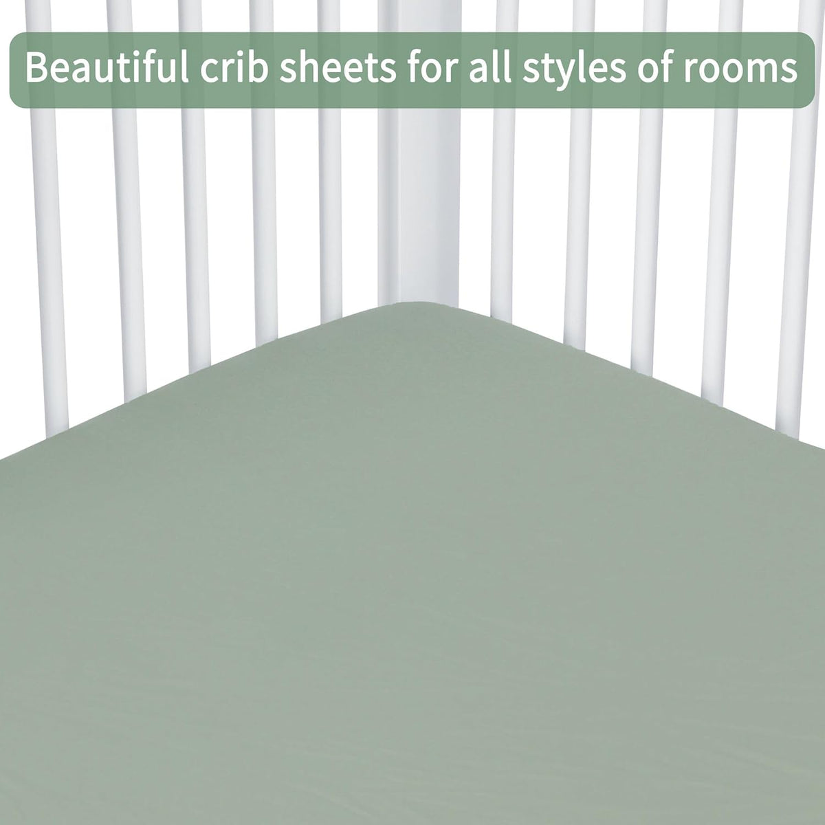 Baby Crib Sheets for Boys Girls, 2 Pack Fitted Crib Sheet for Standard Crib and Toddler Mattress, Soft - photo 4