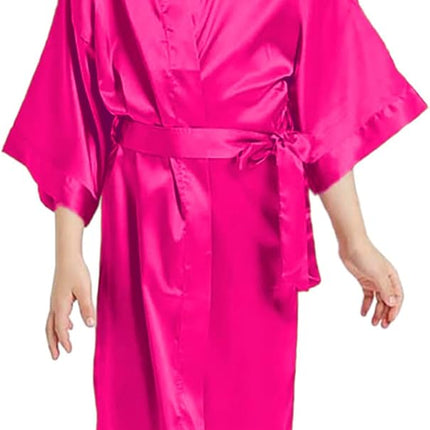 Cute Satin Personalized Robes for Girls in Sizes 3T – 14, Flower Girl Robe, Personalized for Toddlers thru Age 13
