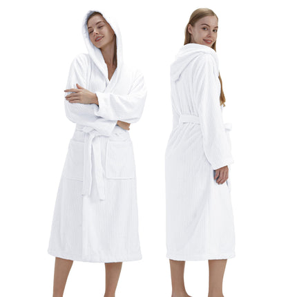 Hooded Bathrobes for Women, Soft Long Towel Robes for Women - Quick Dry yet Warm