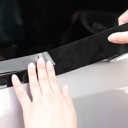High Gloss Black Vinyl for Chrome Delete Window & Door Trim 2" x30ft