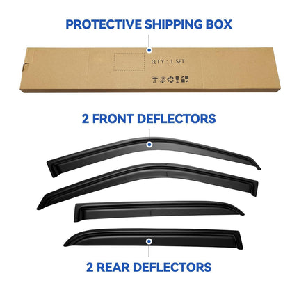 Deflectores de ventana y guardabarros para Dodge Ram 2500 y 3500 Crew Cab 2010-2026