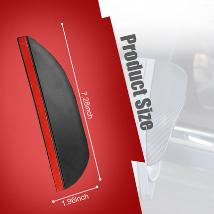 2PC Side Mirror Visor Rain Guards,Car Rear View Mirror Rain Cover,Silicone Rain Shield,Mirror Cover Rubber Visor Guard(Solid-Black,2Pack)