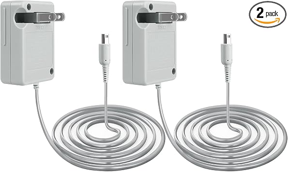 3DS Charger Wall Plug Adapter 2 Pack