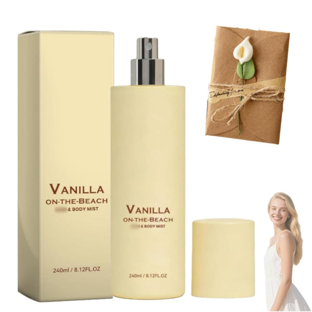 Vanilla on the Hair and Body Mist, Beach Fragrance Spray