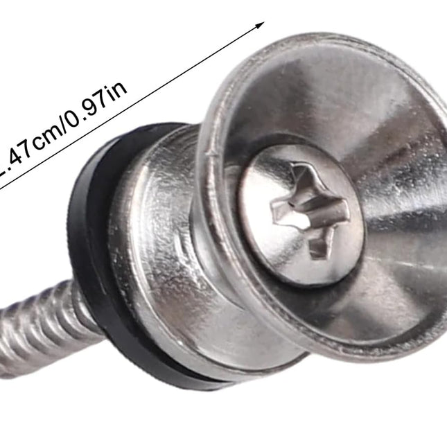 6pcs Guitar Strap Button Lock Pins, Metal Strap Buttons