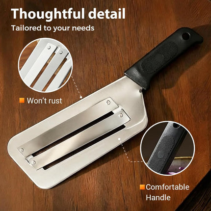Cabbage Shredder for Coleslaw, 2026 Upgraded Stainless Steel Cabbage Slicer, Lettuce Shredder for Kitchen, Fruit, Vegetable (1, Black)