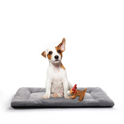 Dog Crate Pad Washable Dog Bed for Crate Medium Mat 36-Inch Gray