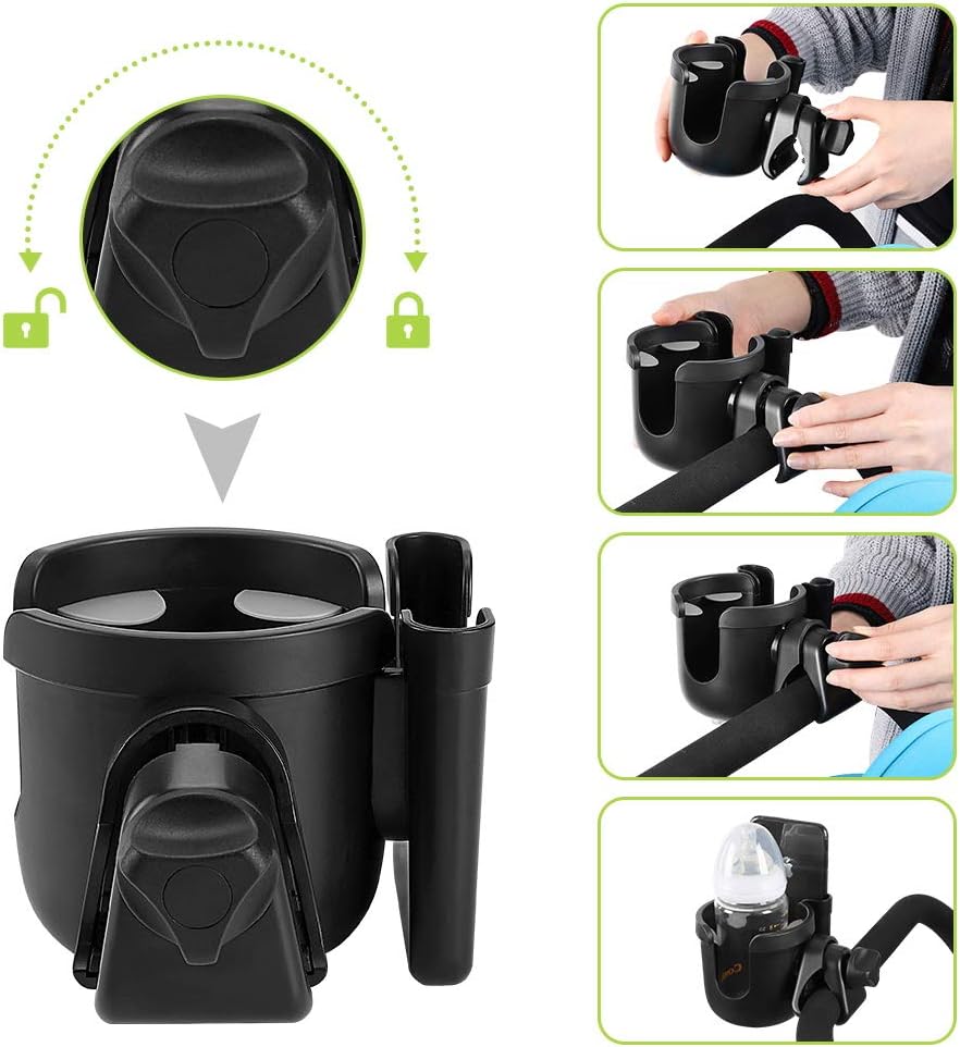 2-in-1 Stroller Cup Holder with Phone Holder - photo 5