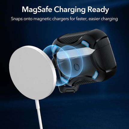 ESR for AirPods Pro 2 Case, Compatible with Airpods Pro Case 2nd / 1st Generation (2023/2022/2019), Compatible with MagSafe, Powerful Drop Protection, Magnetic Lid, Black