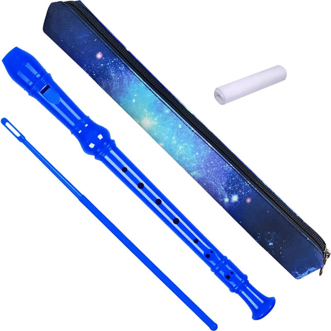 8 Hole Soprano Recorder with Cleaning Rod and Bag, Professional German Style C Key Recorder