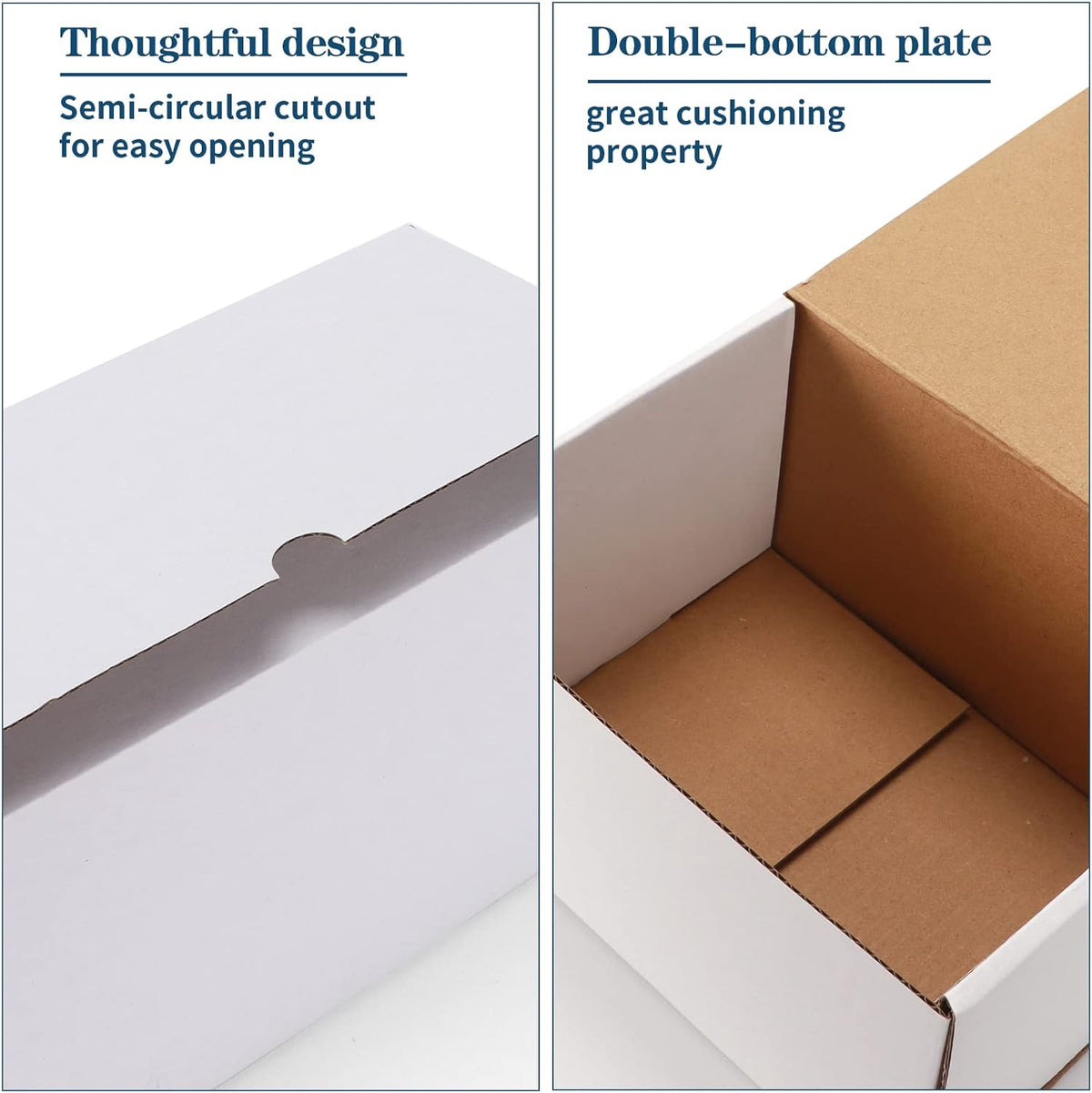 7x5x4 White Corrugated Shipping Boxes, Set of 50 - photo 4